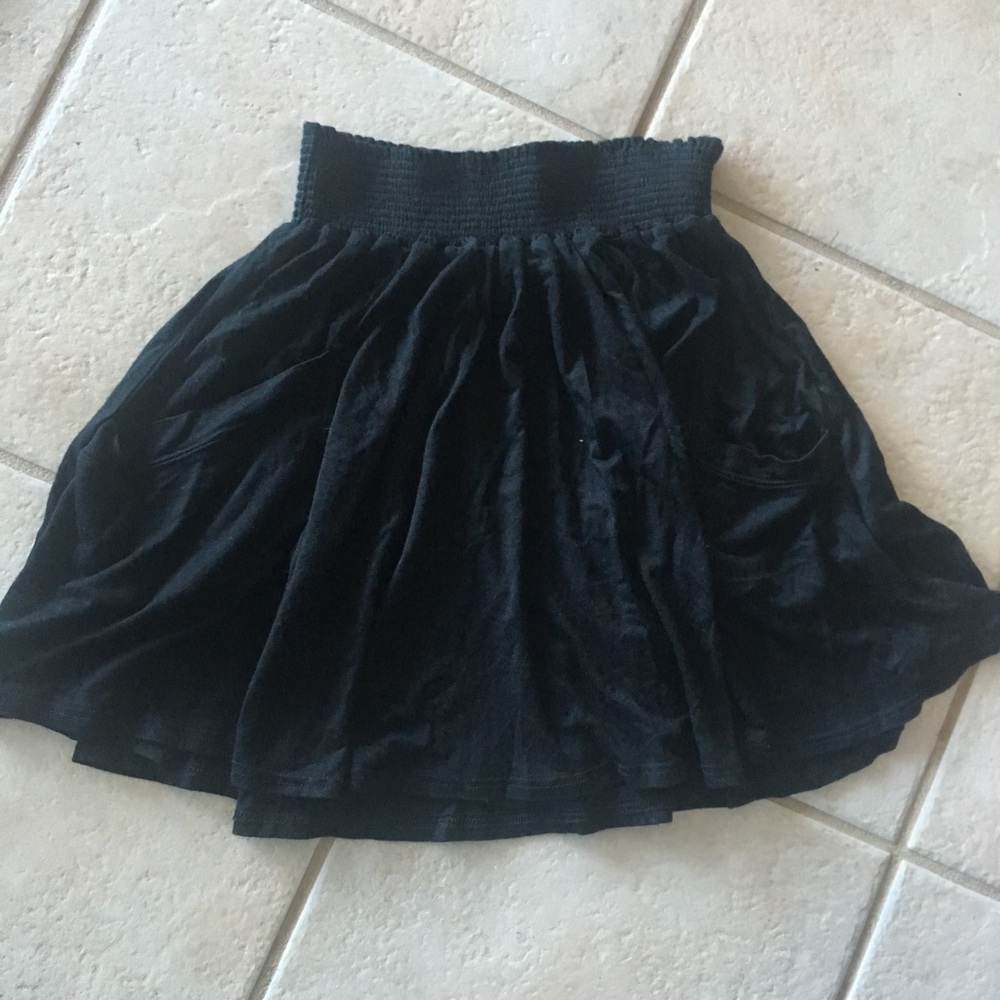 LUSH Black High-waisted Mini Skirt